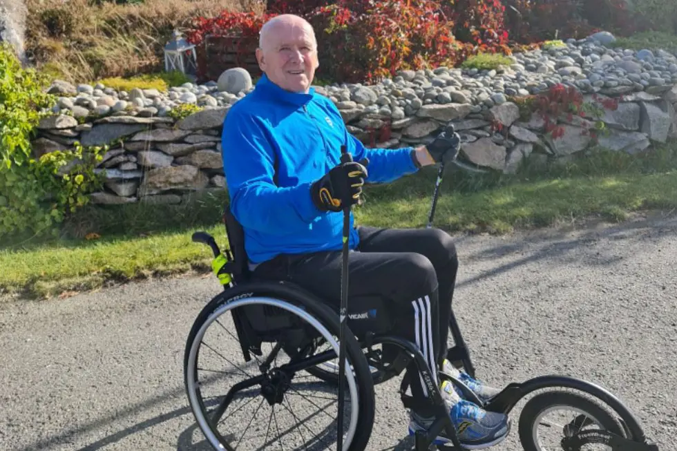 Fleming Widell trener to ganger daglig, er i full jobb i prehospital avdeling, og har som realistisk mål å gå med krykker.