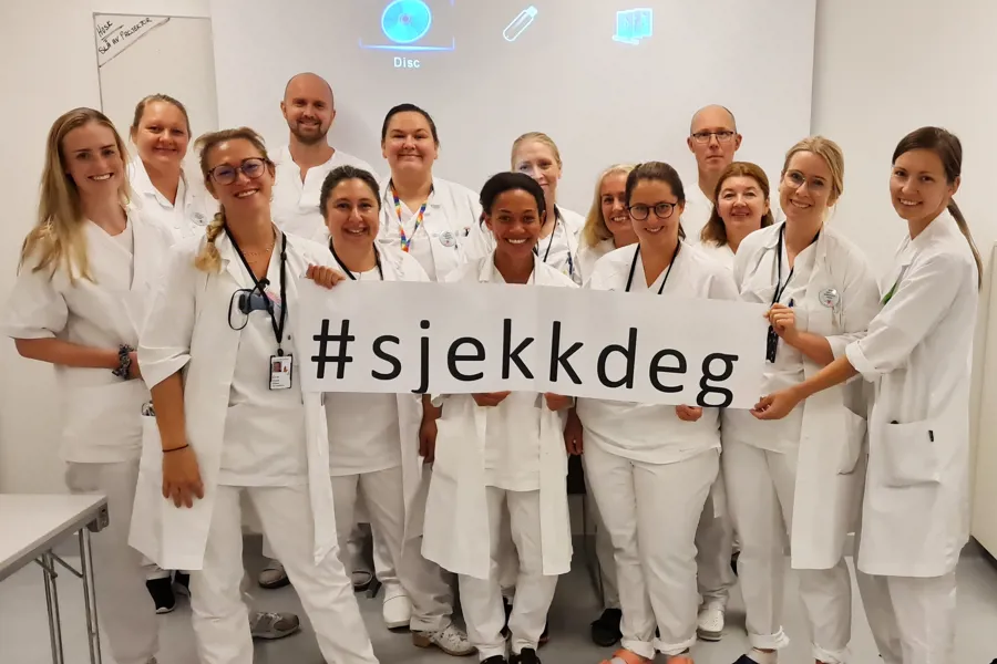 Medarbeidere i kvinneklinikken Sykehuset Østfold