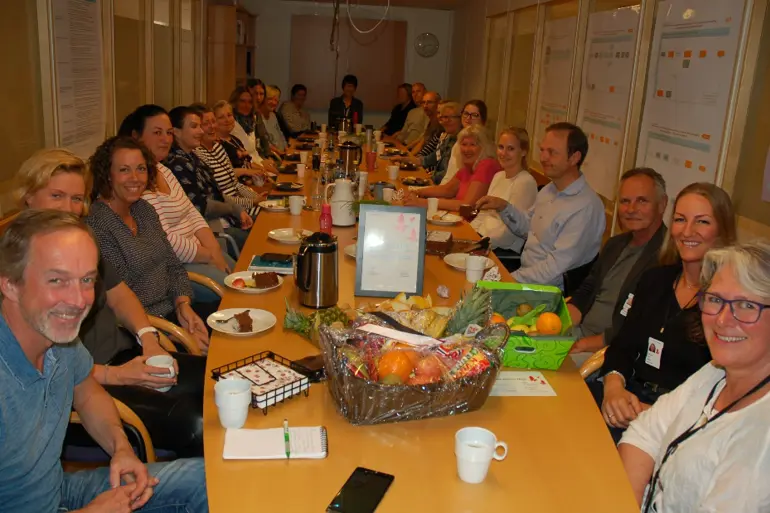 Feiring av pris i SMP Fredrikstad