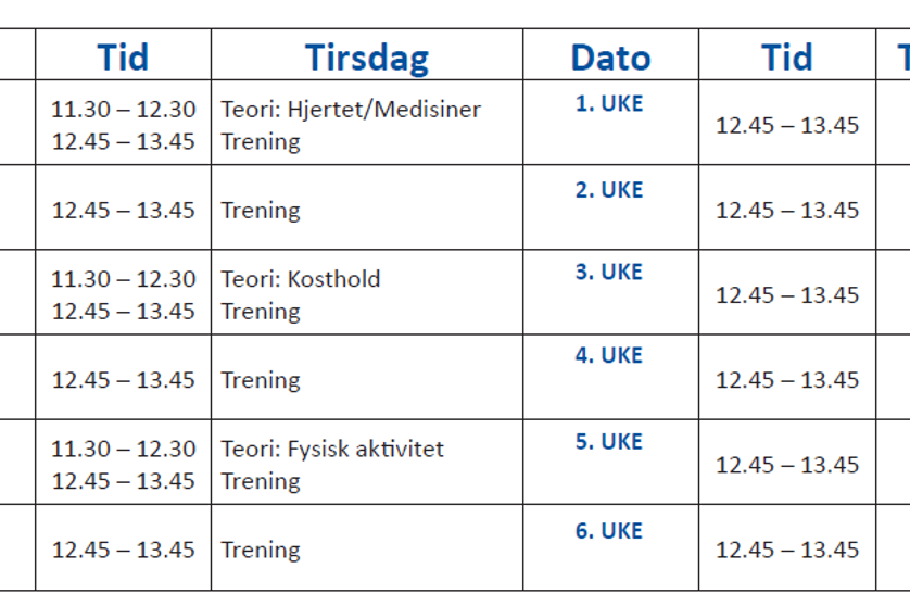 Program seniorgruppe