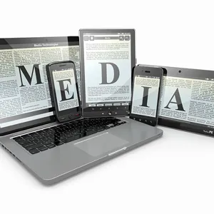 Illustrasjonsbilde: En åpen pc, mobiltelefon og nettbrett