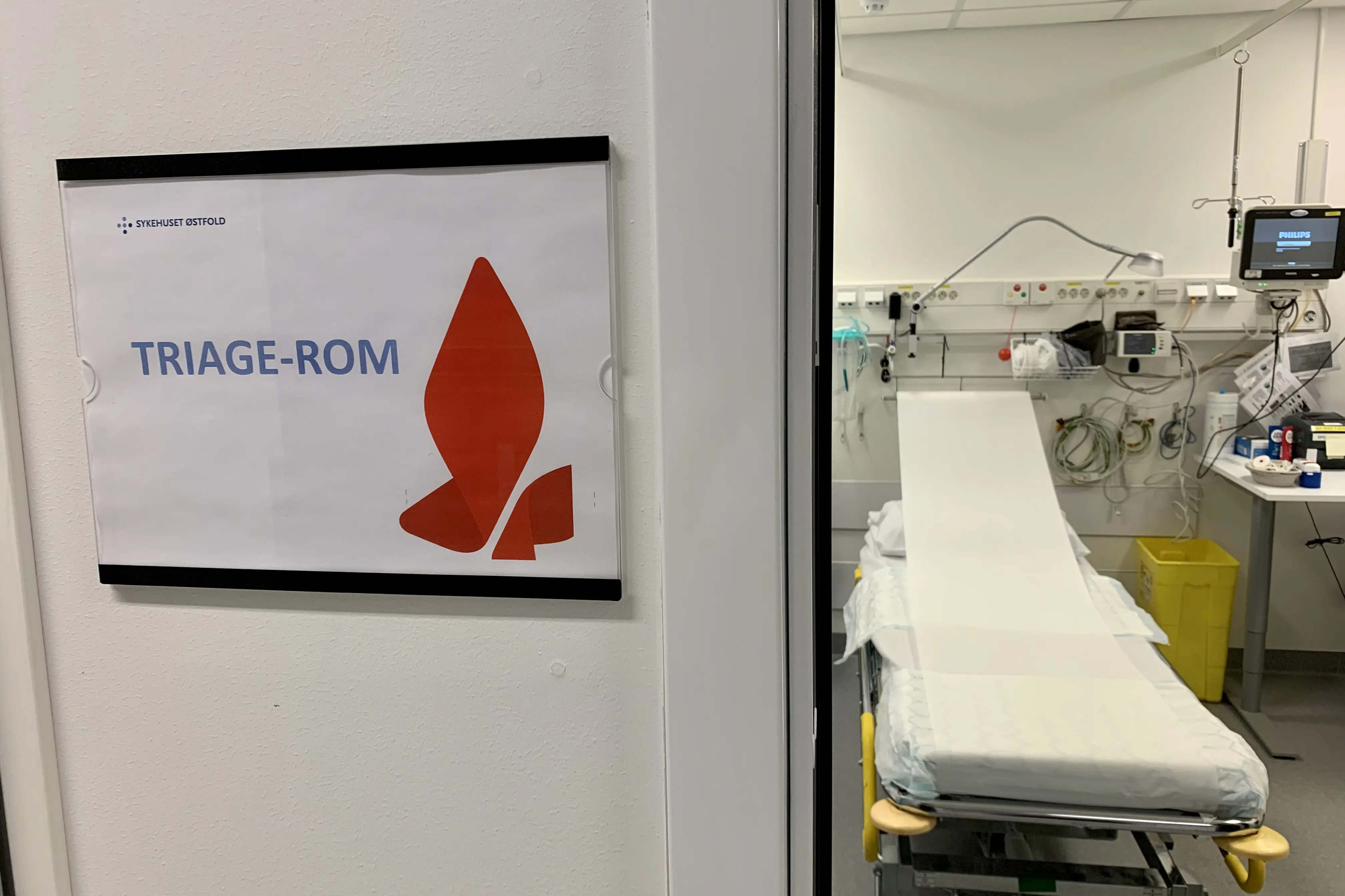 Undersøkelsesrom i akuttmottaket.